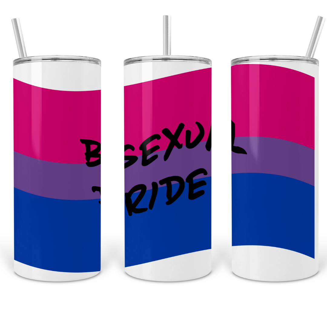 Bisexual Pride 20oz Skinny Tumbler with Straw