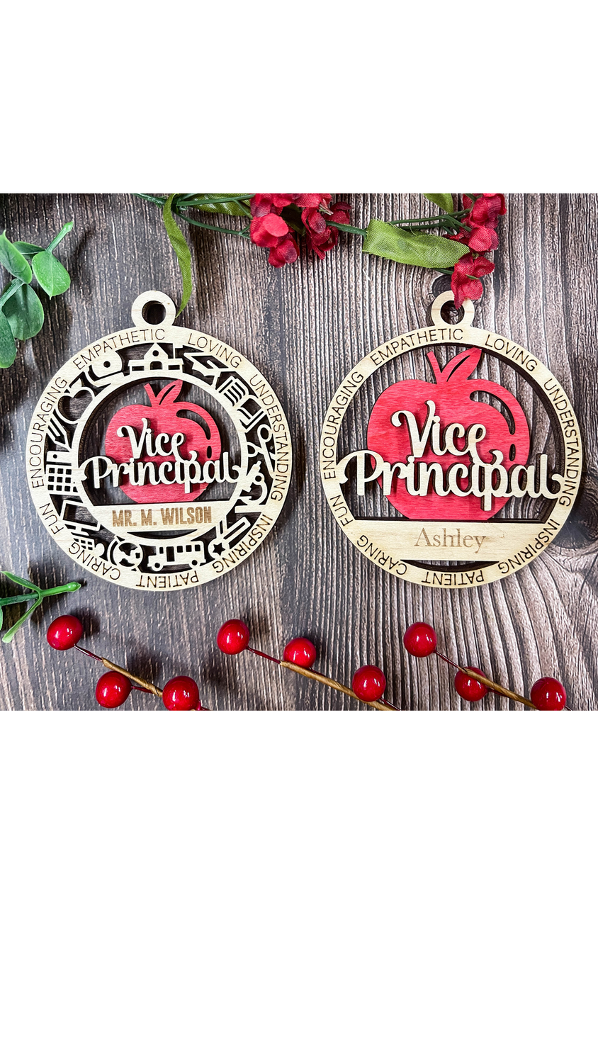Personalized Vice Principal Keepsake Ornament
