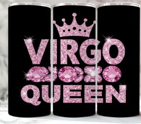 Virgo Queen – Jewel Crown Tumbler