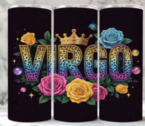 Virgo Crowned Roses Tumbler