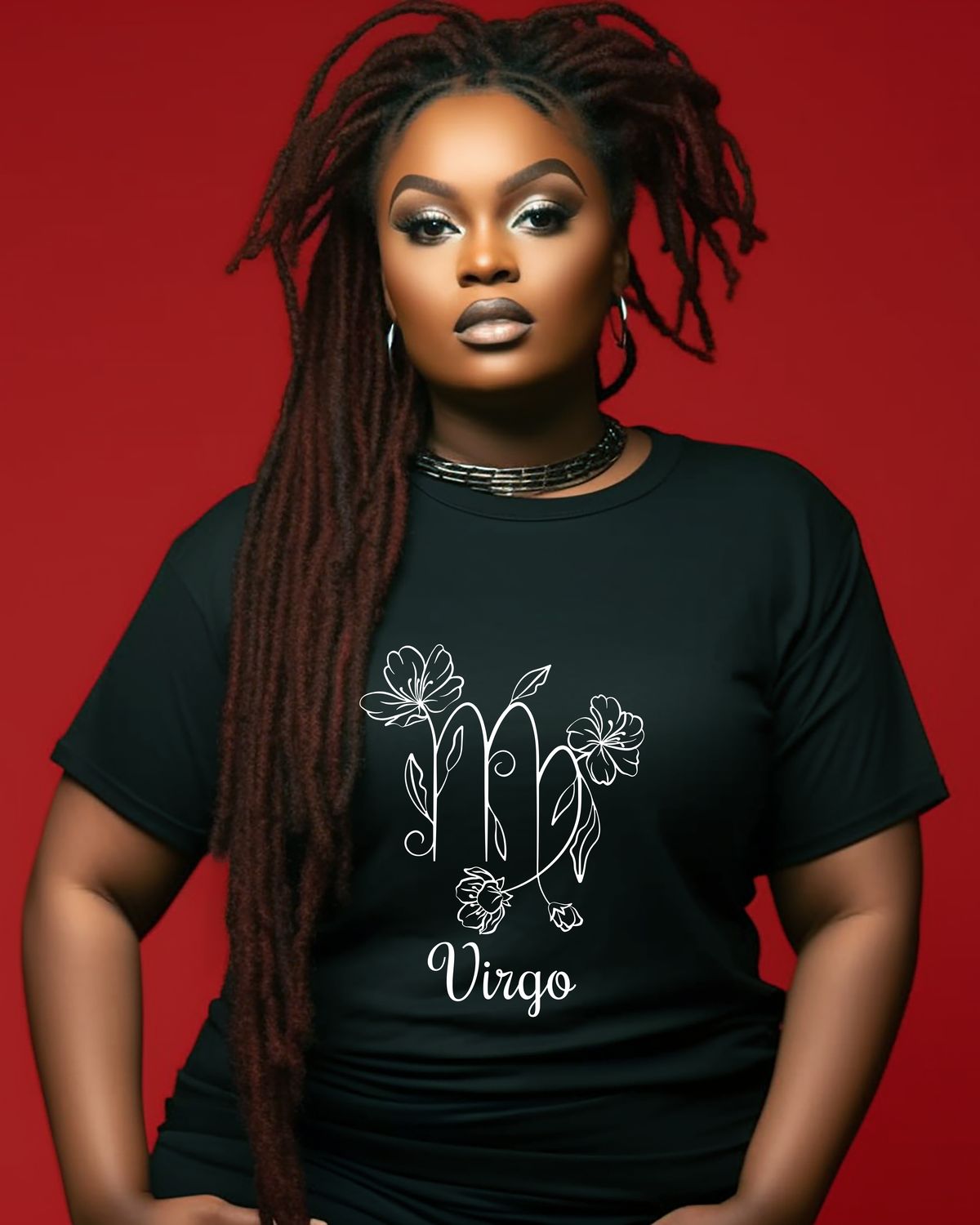 Virgo Zodiac Floral Tee