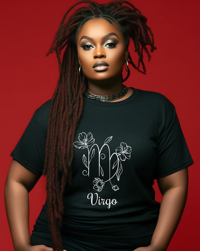 Virgo Zodiac Floral Tee