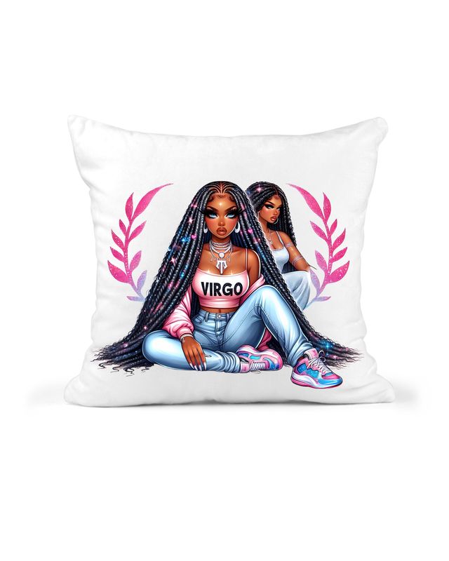 Virgo Girl Vibe Throw Pillow