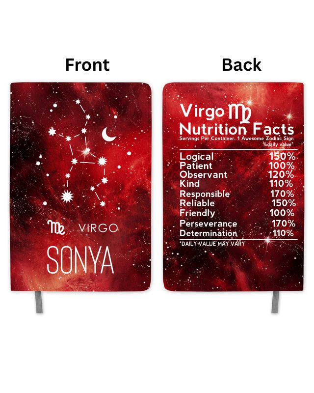 Virgo Constellation Glow Journal