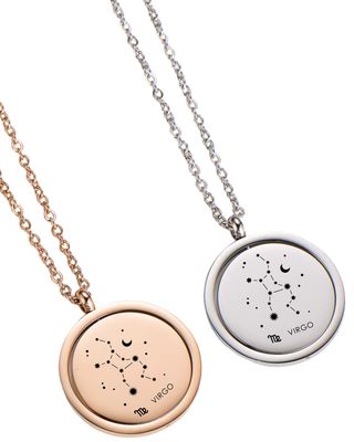 Zodiac Constellation Spinning Pendant Necklace