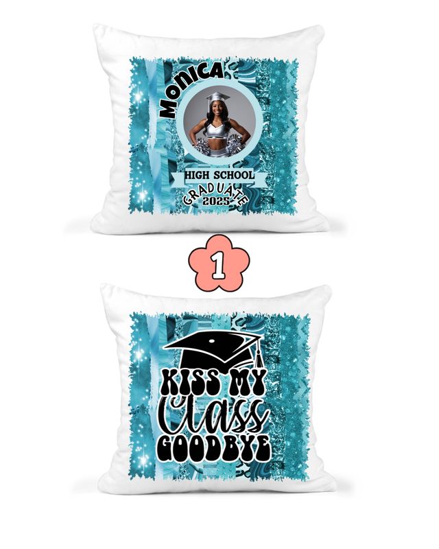 Custom Graduation Throw Pillow – Class of 2025 Personalized Gift