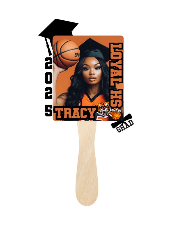Custom Graduation Fans - Style 8