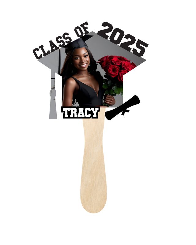 Custom Graduation Fans - Style 3