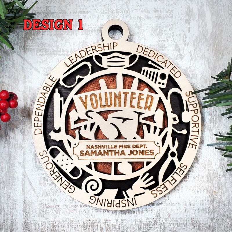 First Responder Ornament - Volunteer