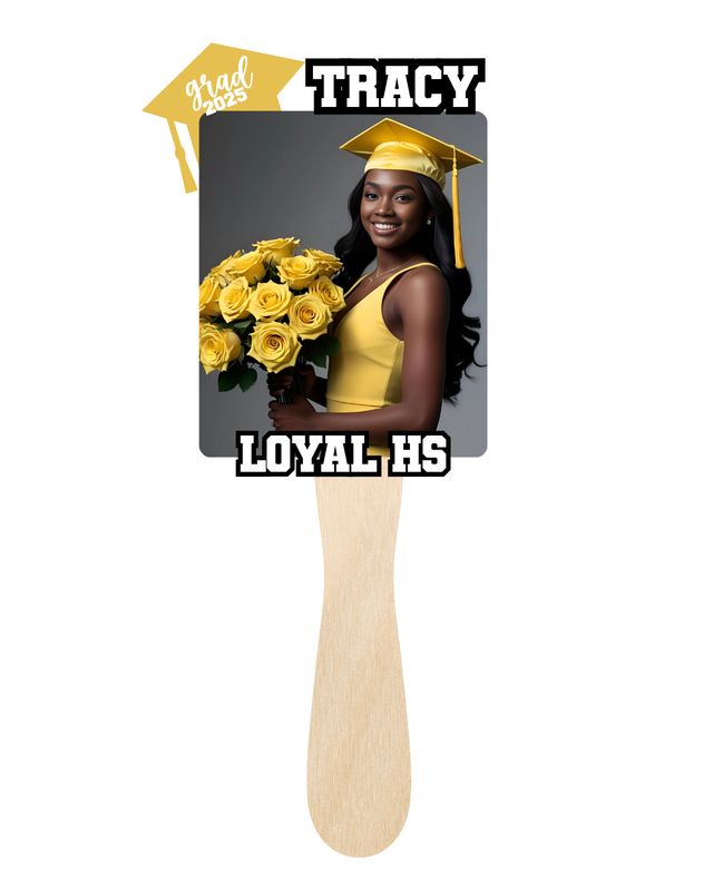 Custom Graduation Fans - Style 1