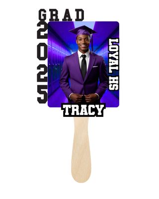 Custom Graduation Fans - Style 2