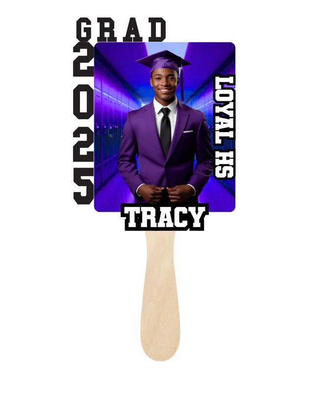 Custom Graduation Fans - Style 2