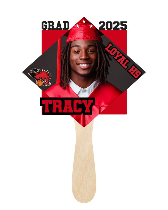Custom Graduation Fans - Style 5