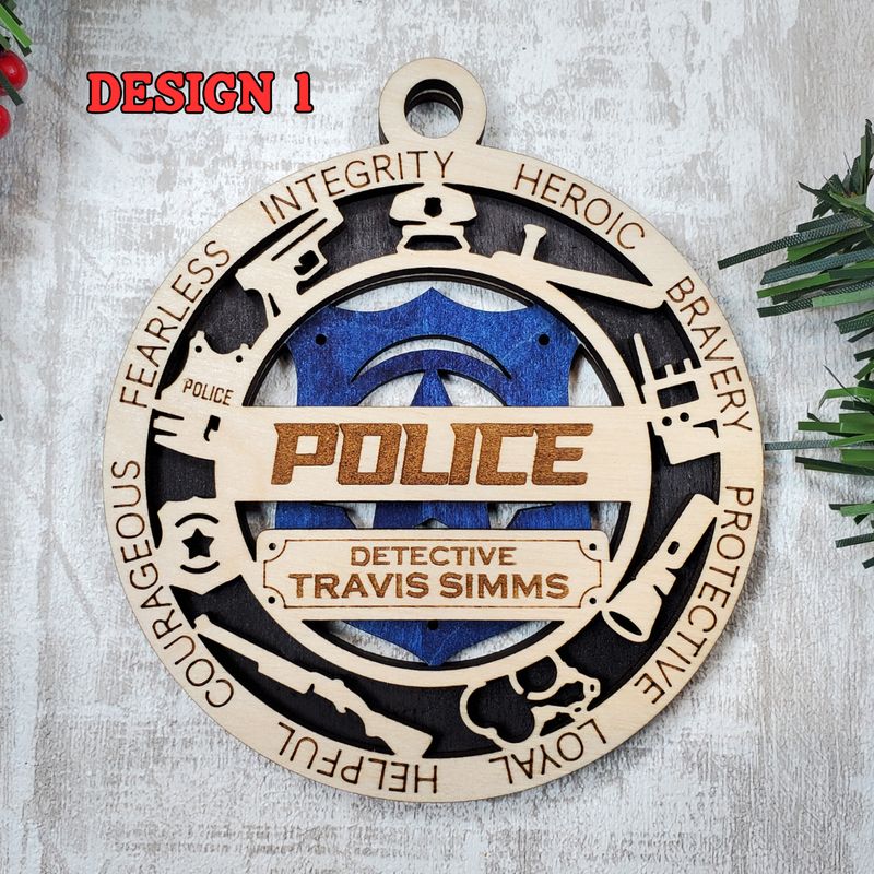 First Responder Ornament - Police