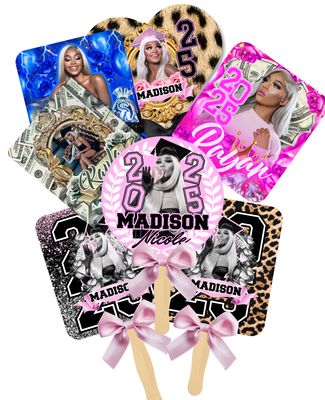 Custom Graduation Glam Fans