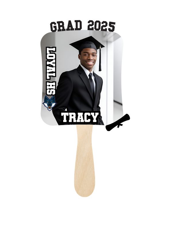 Custom Graduation Fans - Style 6