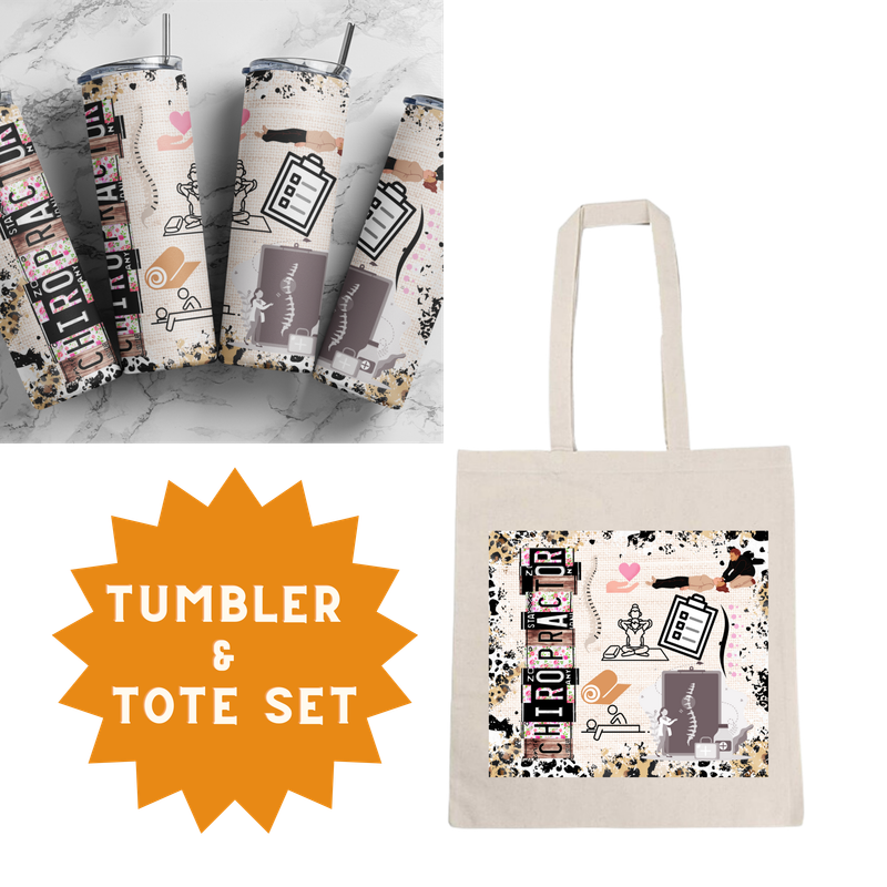Chiropractor  Tumbler &amp; Tote Set