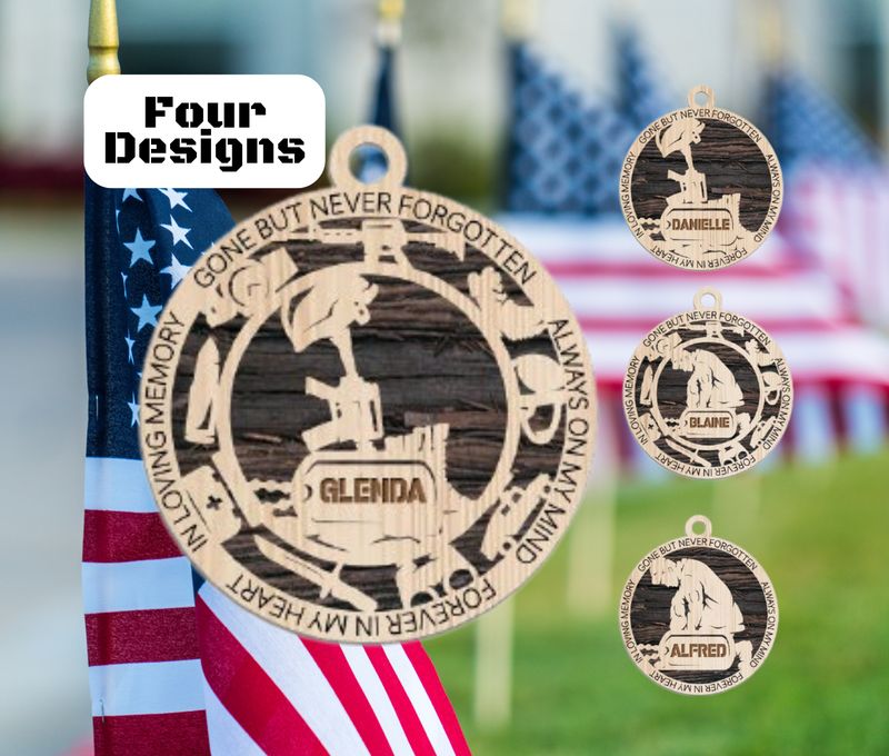 Army Christmas Memorial Ornament