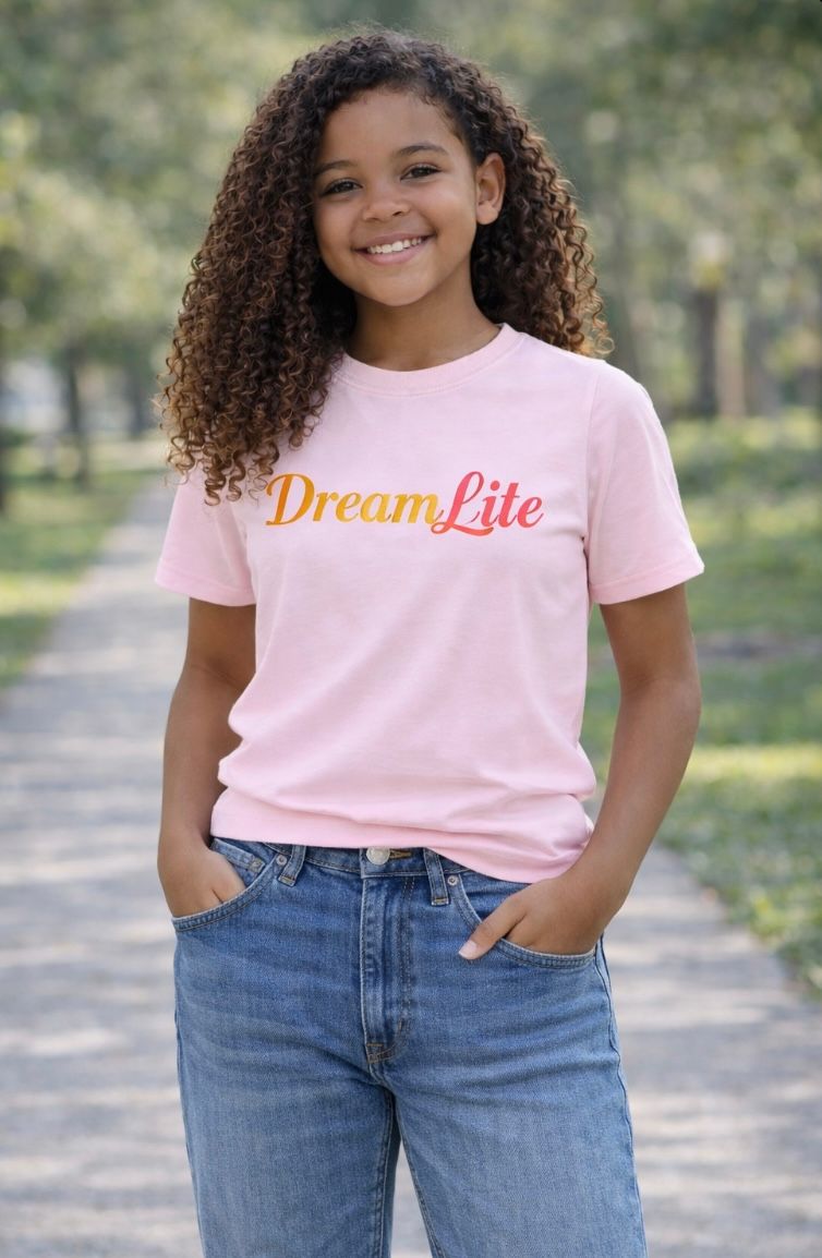 LIght Pink DreamLite Tee for Teens