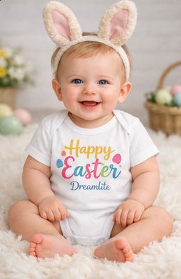 Baby Happy Easter DreamLite Onesie (Unisex)