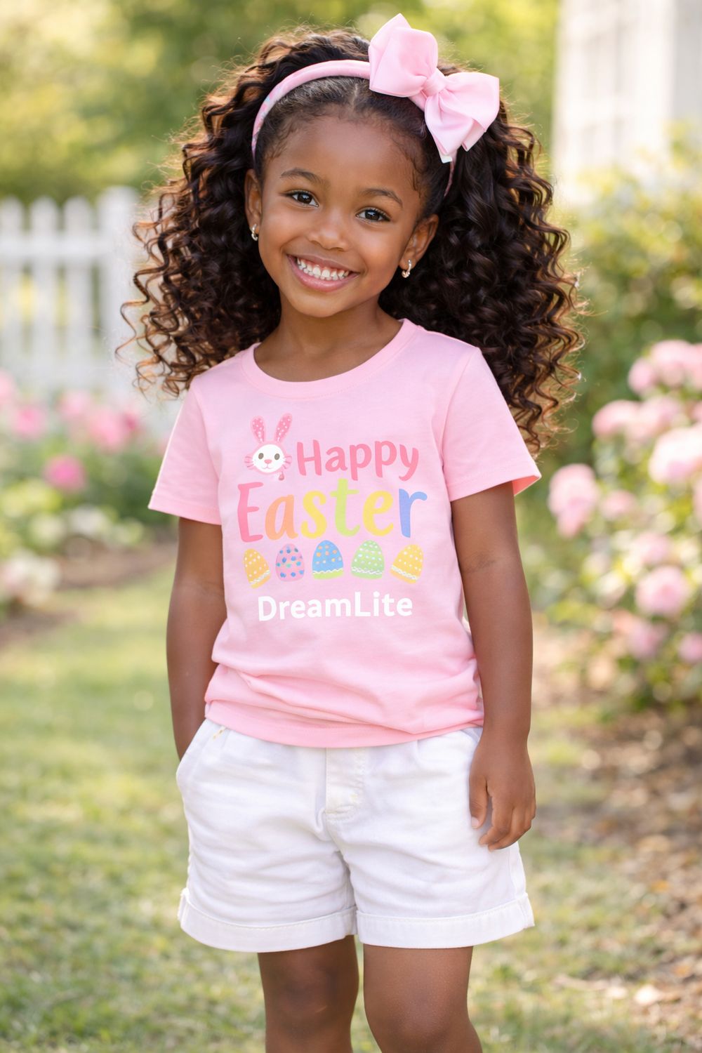 Girls Pink Happy Easter DreamLite (2Pcs)