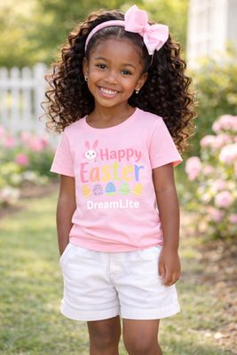 Girls Pink Happy Easter DreamLite (2Pcs)