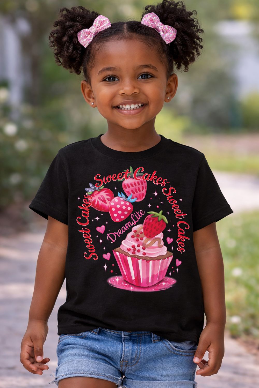 (Sweet Cakes) DreamLite Tee W/Stars n Hearts