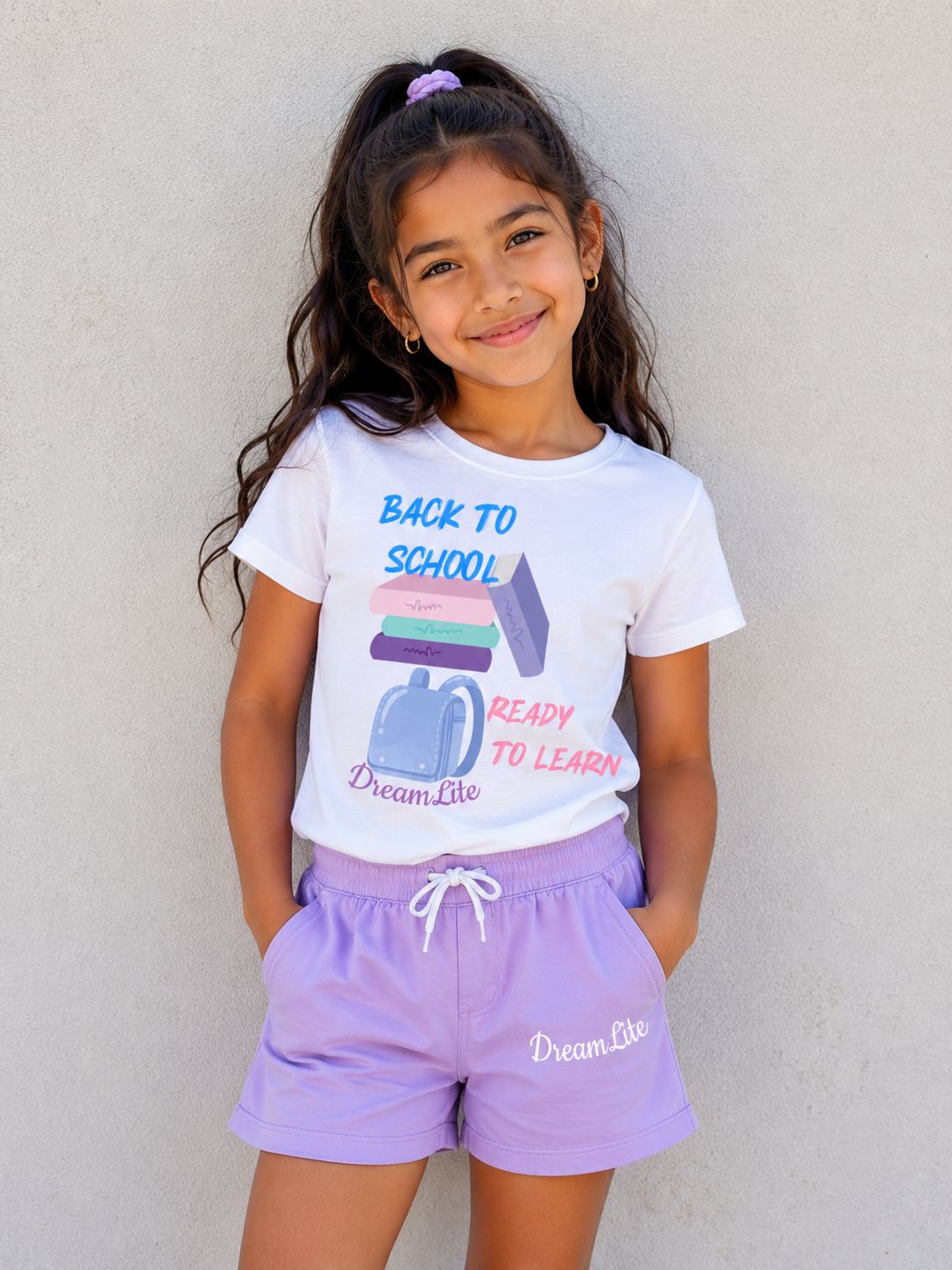 Girls- DreamLite "Back to School" 2(Pcs) outfit