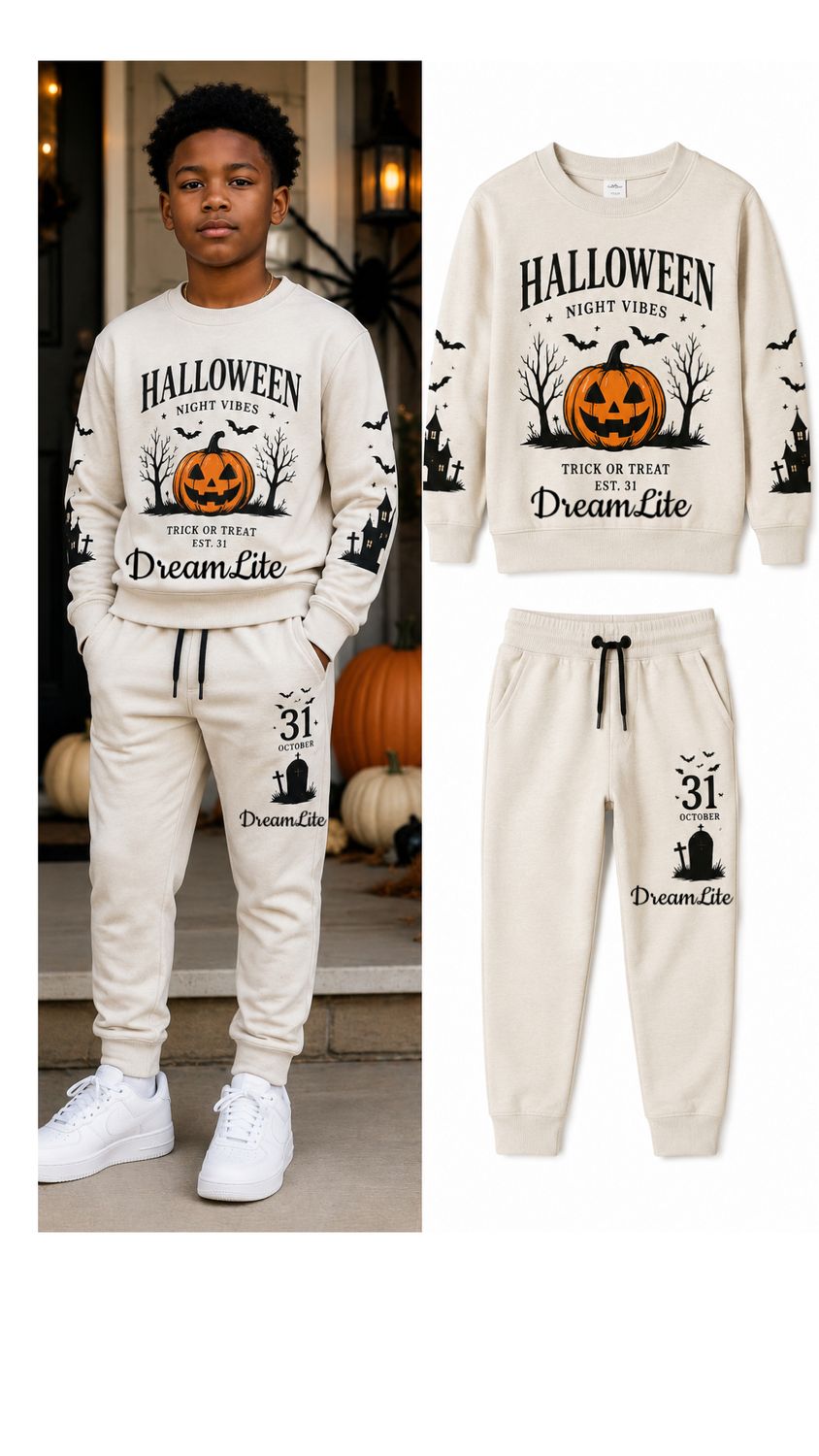 DreamLite Halloween Jogger Set (2Pcs) Unisex