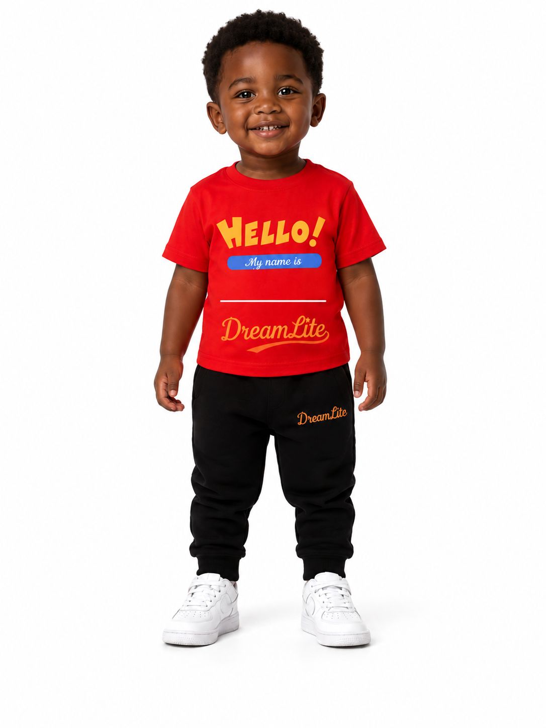 DreamLite "Hello My Name Is" Jogger Set (2pcs)( Name Input)