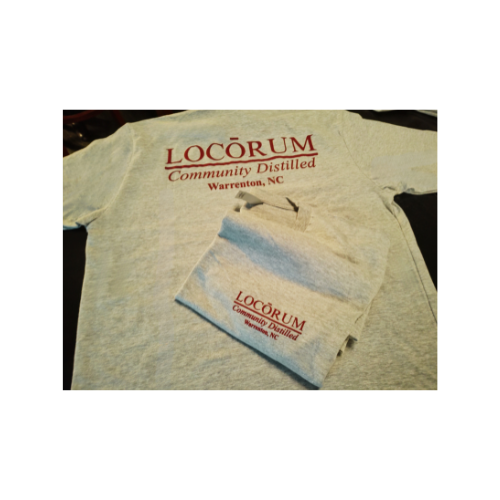 Locorum Logo T-Shirt - Gray &amp; Maroon (NCCU)
