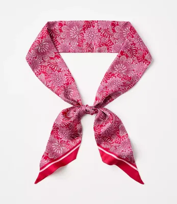 Pañuelo Delgado 100% Seda - Plum( Rojo Ciruela)