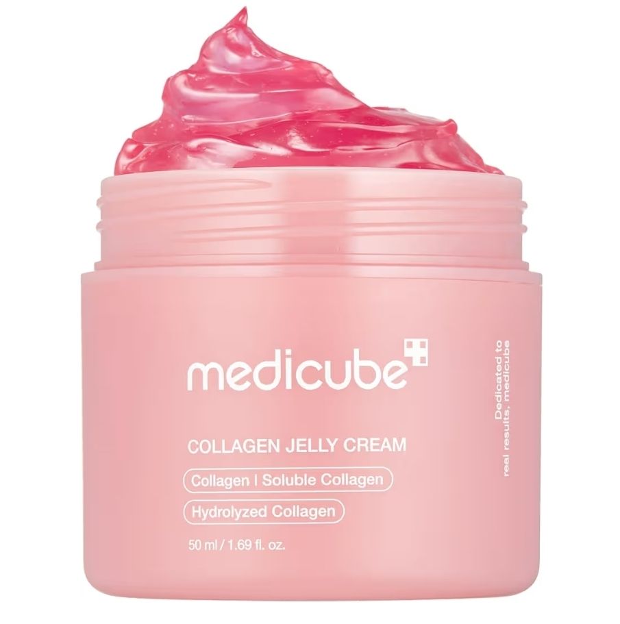 Medicube Collagen Jelly Cream- Niacinamide &amp; Freeze-Dried Hydrolyzed Collagen - Boosts skin&#39;s barrier hydration and gives 24h Glow &amp; Lifted Look - Korean skincare (1.69 Fl Oz (Pack of 1))