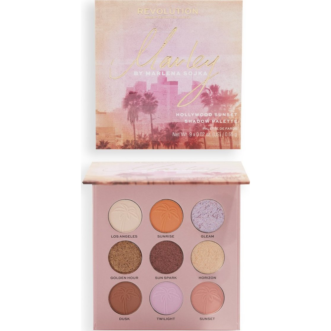 Makeup Revolution Makeup Revolution X Marley by Marlena Sojka Paletka cieni do powiek Hollywood (9) 1szt (141832)