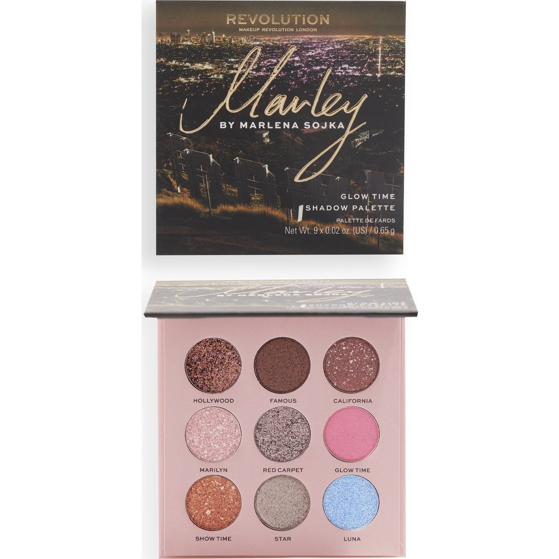 Makeup Revolution Makeup Revolution X Marley by Marlena Sojka Paletka cieni do powiek Glow Time (9) 1szt (141831)