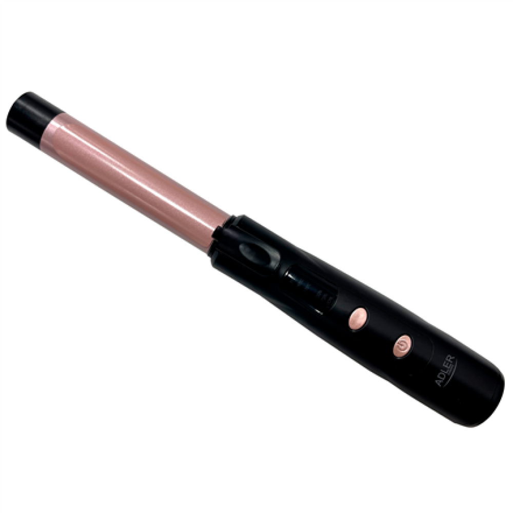 Adler Cordless Curling Iron | AD 2120 | Temperature (min) 170 °C | Display LED | Black/Rose Gold (AD 2120)