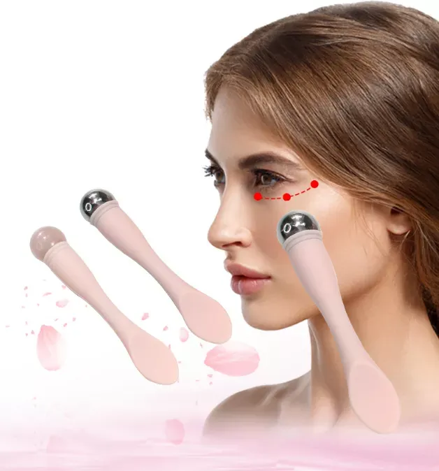 Jade Stainless Steel Silicone Eye Cream Stick