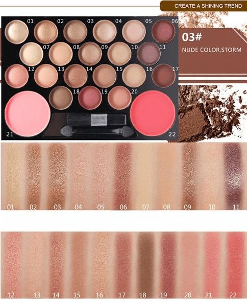 The Novo Eyeshadow &amp; Glitter Palette Set