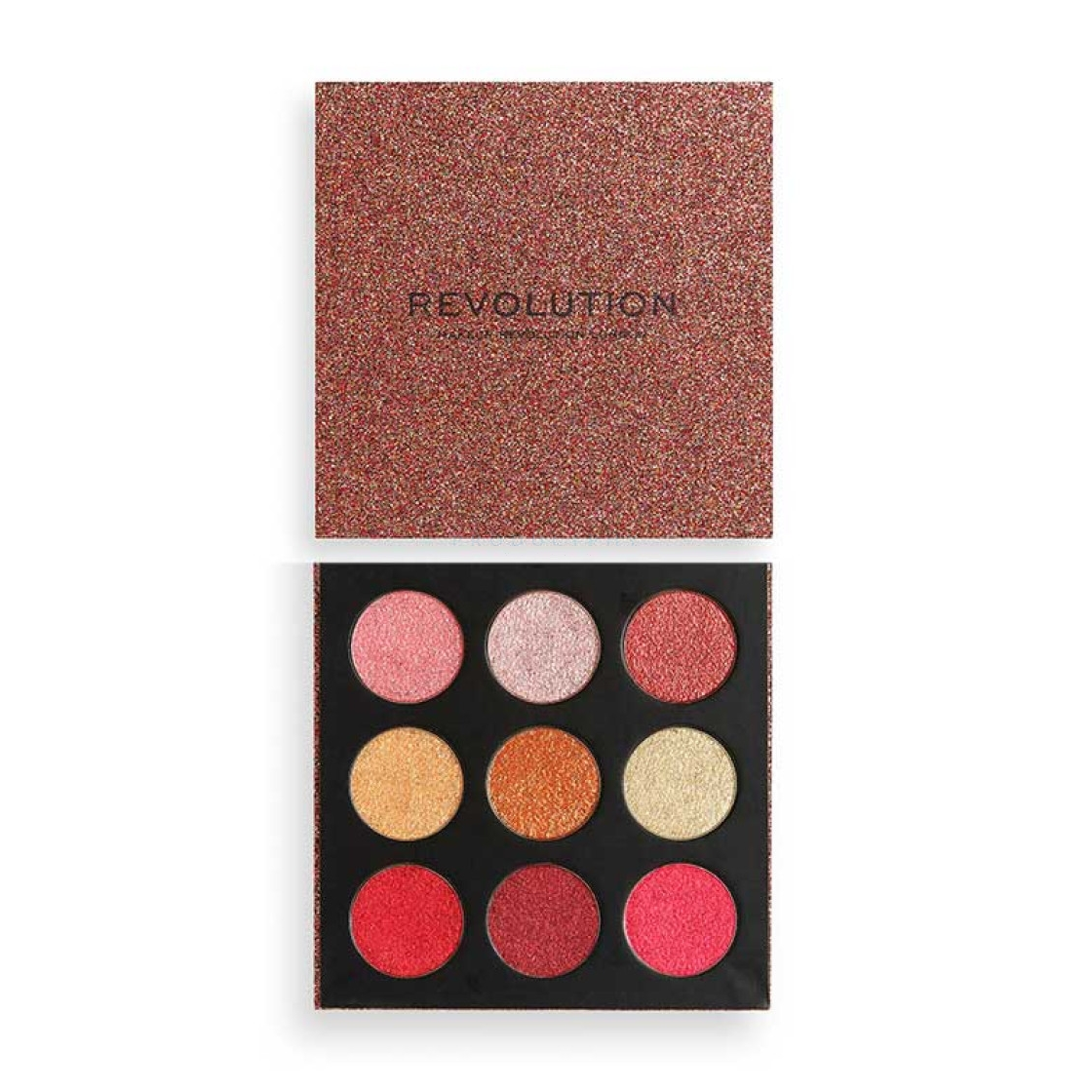 Paleta stínů Makeup Revolution Lisované třpytivé (5057566286237)
