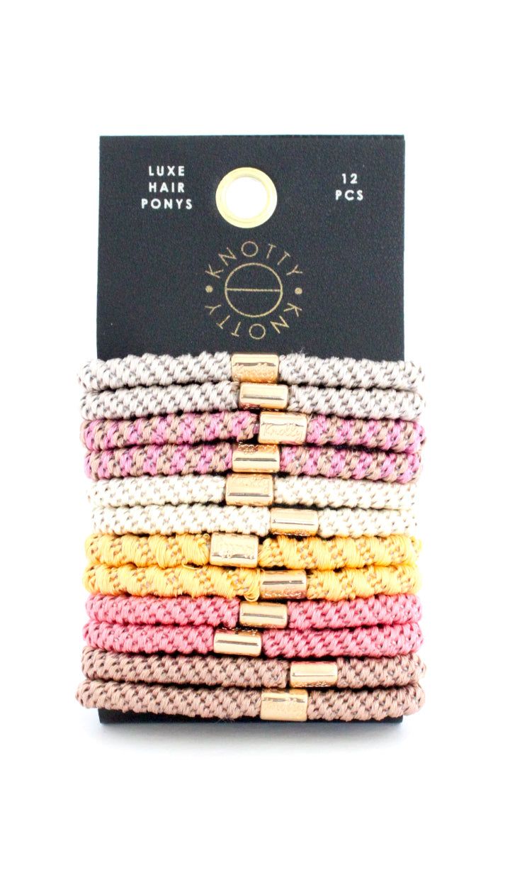 Luxe Hair Pony 12-Pack | Sorbet