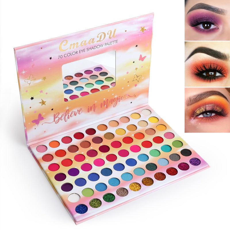 Matte Glitter Metal Eyeshadow Palette