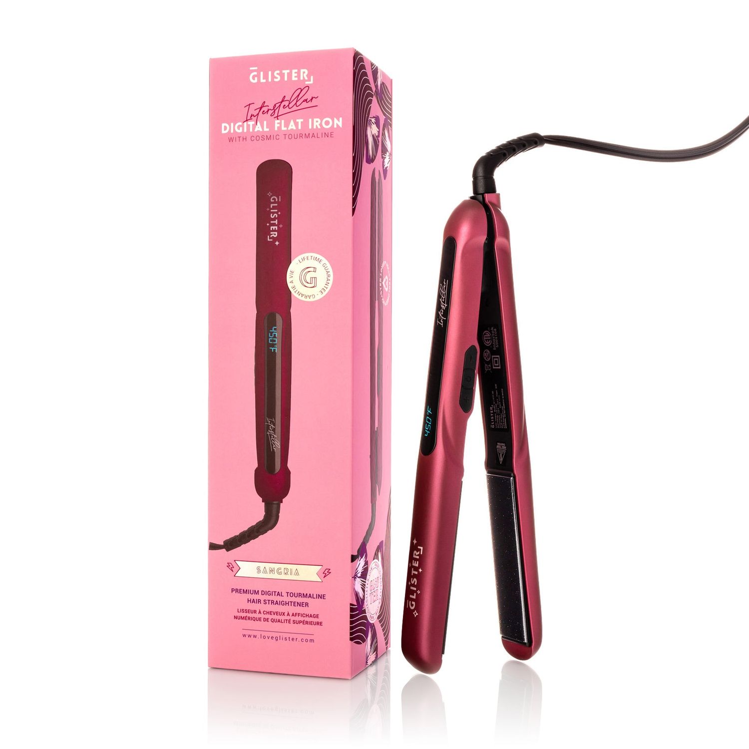 Interstellar 1.25&quot; Digital Flat Iron with Cosmic Tourmaline