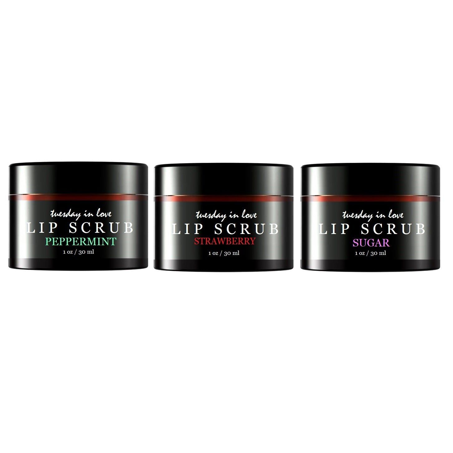 Organic Lip Scrub - 3 Pack