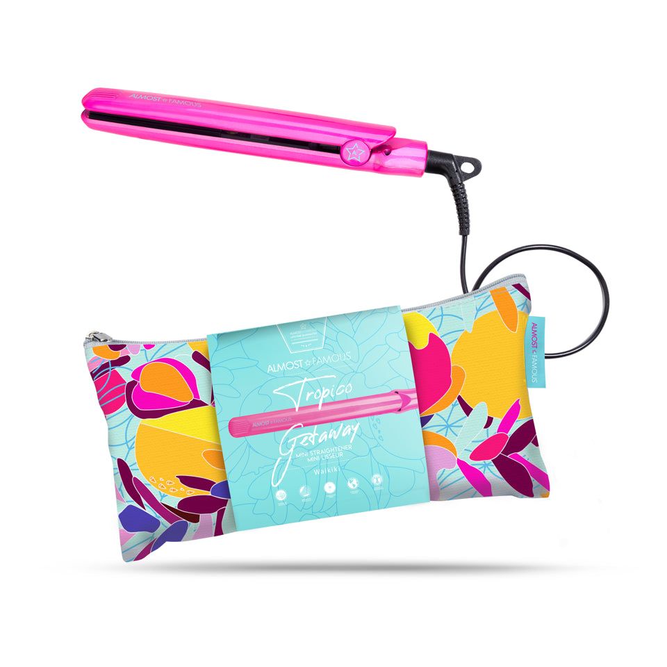 Tropico Getaway 0.5&quot; Flat Iron with Travel Bag
