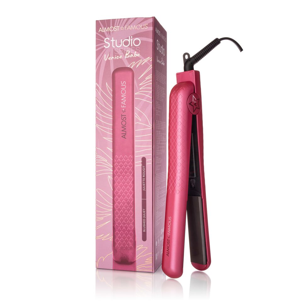 Venice Babe 1.25&quot; Flat Iron with Luxe Gem Infused Plates