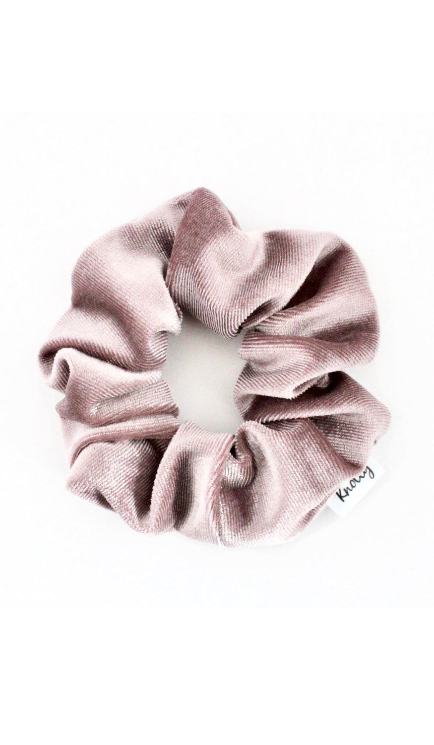 Crushed Velvet Hair Scrunchie, Mauve
