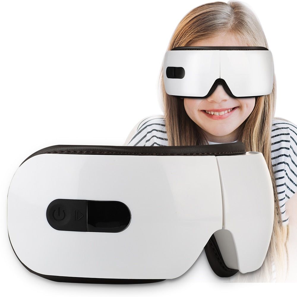 Smart Electric Eye Massager Hot Compress Massage Glasses Vibration Eyes Massage Care Device For Tired Eyes Eye Anti Wrinkles