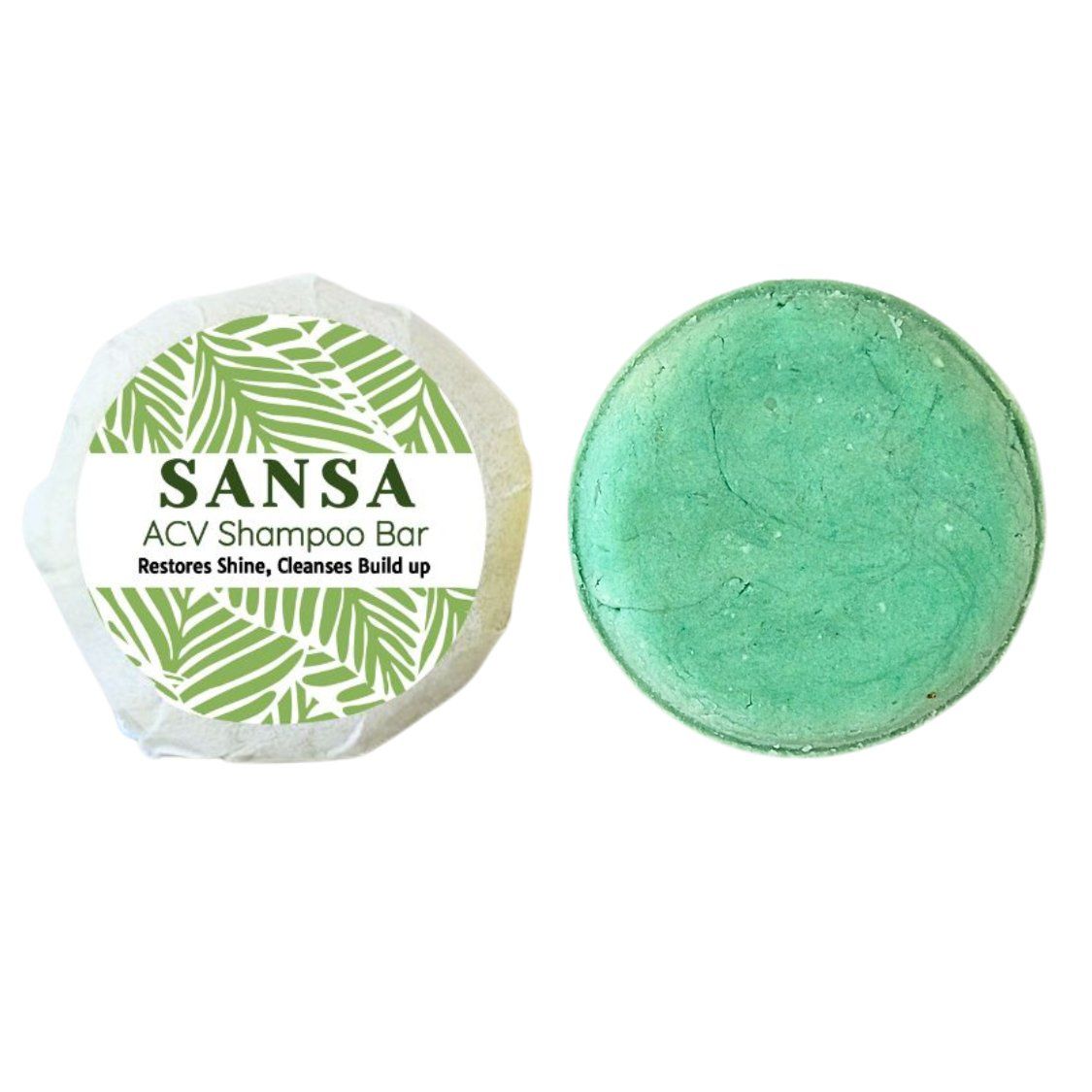 Sansa Apple Cider Shampoo Bar - Cleanses Build up &amp; Restores Shine