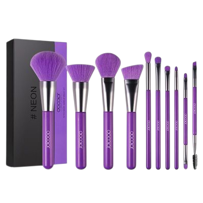 10/15pcs Neon Peach Makeup Brushes Soft Synthetic Hair Powder Blush Foundation eye Blending Contour Makeup Brushes Set