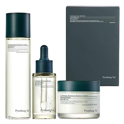 Pyunkang Yul Calming Line Gift Box Set - Korean Facial Skin Care Essential for Daily Moisturizing, Safe on Acne Prone &amp; Sensitive Skin, Vegan &amp; Cruelty Free